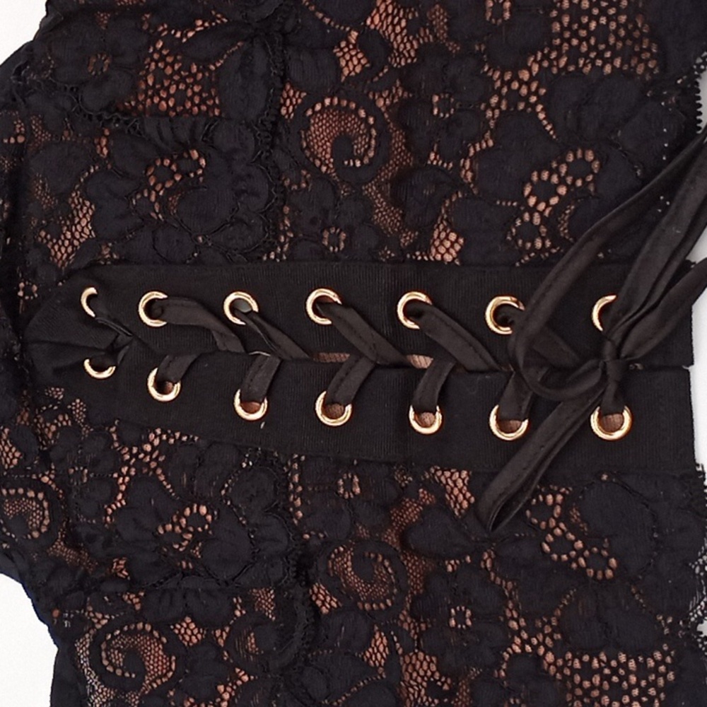 Free People We Are HAH Top 2 Bottom Cami Noir Black XS - Picture 6 of 13